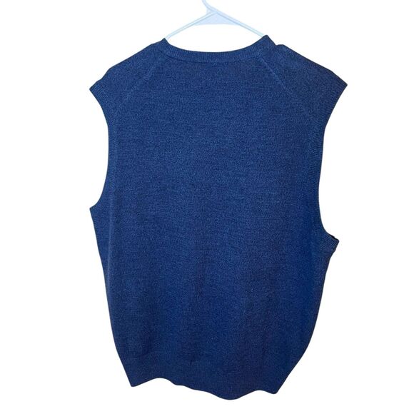 Dockers Mens Large Blue Argyle Sweater Vest 100% acrylic - Picture 3 of 3